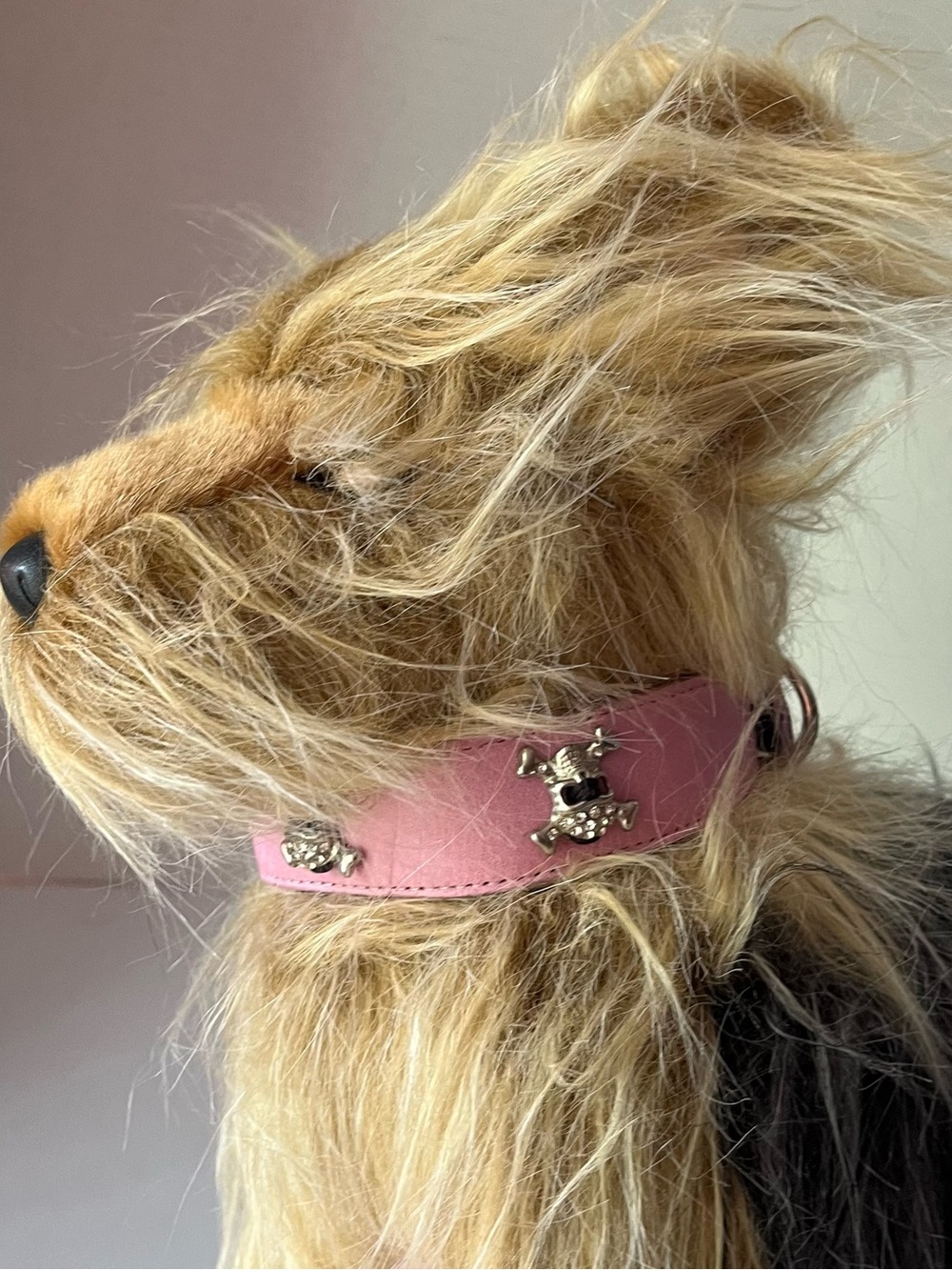 Hamptons Hound Pink Skeleton Rhinestone Embellished Dog Collar